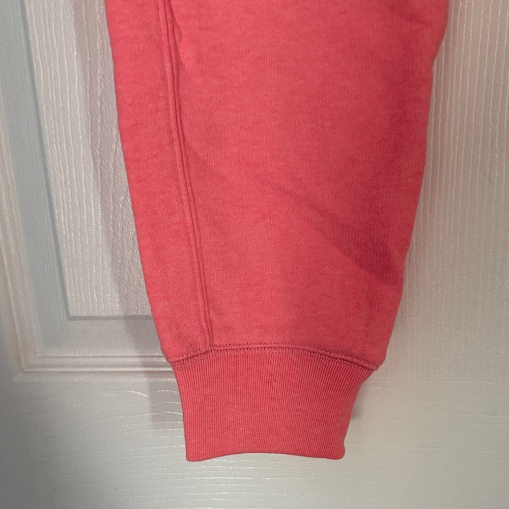 PINK Victoria's Secret Coral Pink Joggers with White Logo - Picture 5 of 7